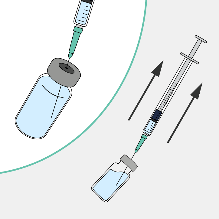Aspira l'acqua batteriostatica