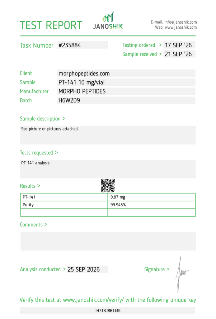 Certificato di analisi
